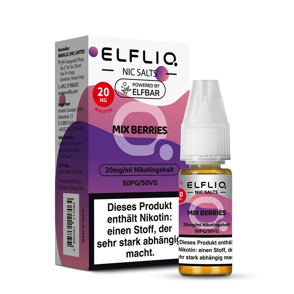 Elfliq Nikotinsalz Liquid 10ml - Mix Berries 20mg