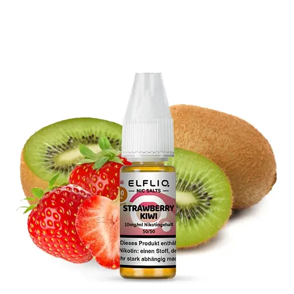 Elfliq Nikotinsalz Liquid 10ml - Strawberry Kiwi 10mg