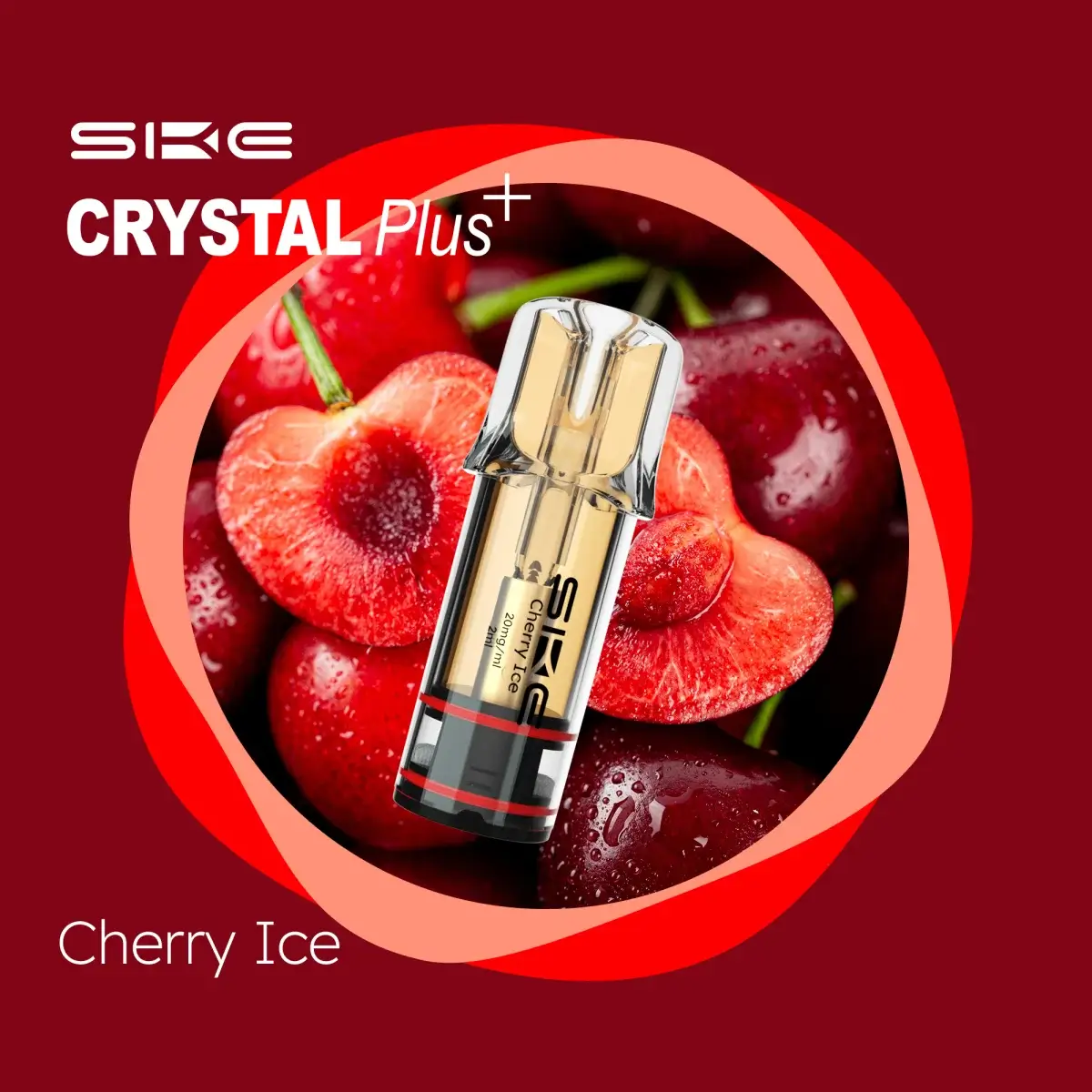 Crystal Plus Pods Cherry Ice 20mg 2er Pack Crystal Plus Pods Cherry Ice 20mg 2er Pack