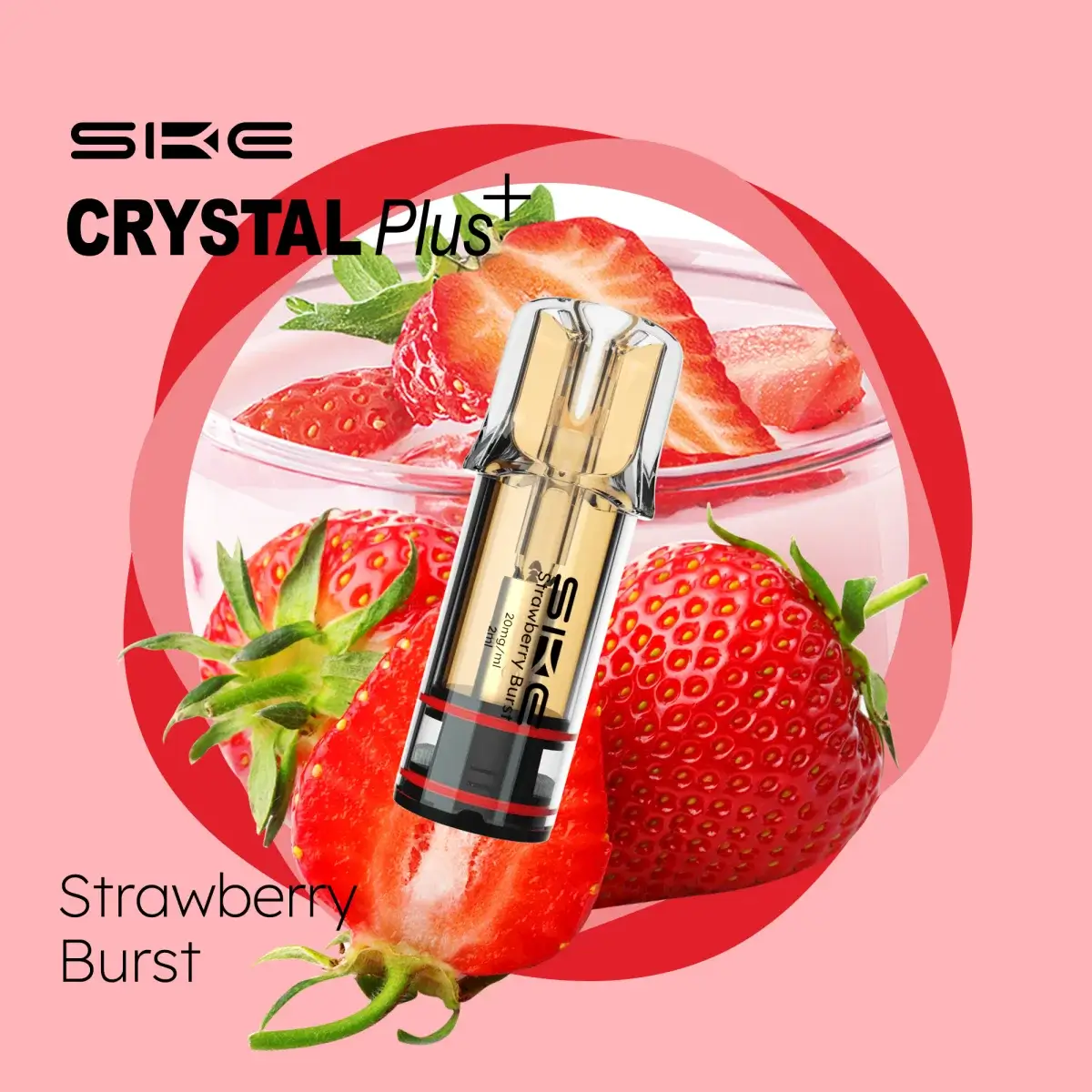 Crystal Plus Pods Strawberry Burst 20mg 2er Pack Crystal Plus Pods Strawberry Burst 20mg 2er Pack