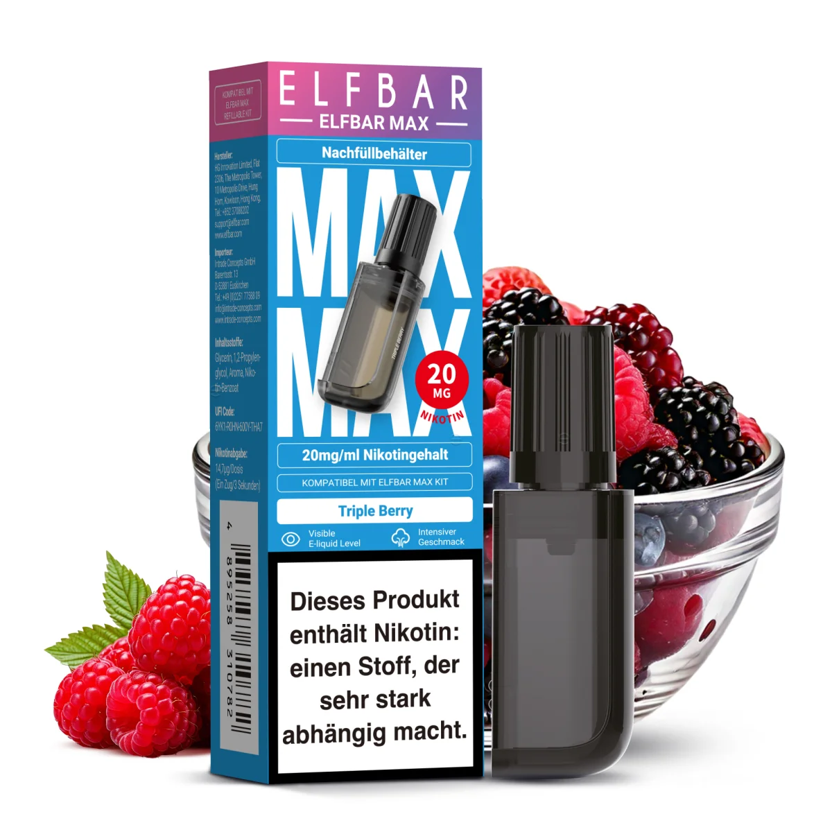 Elfbar MAX Refill Container Tripple Berry Elfbar MAX Refill Container Tripple Berry