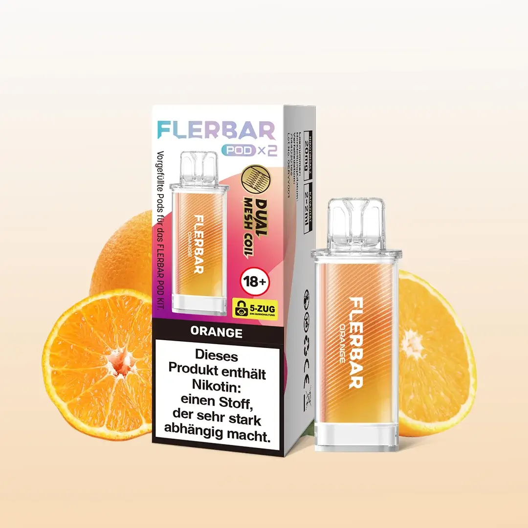 Flerbar Pods Orange 20mg 2er Pack