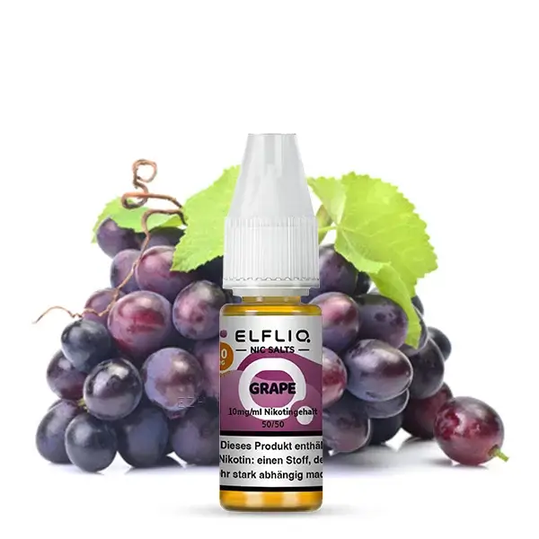 Elfliq Nikotinsalz Liquid 10ml - Grape 10mg