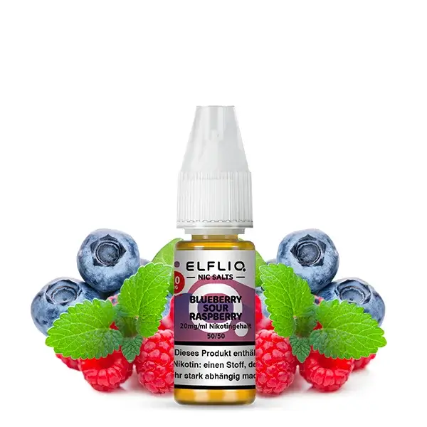 Elfliq Nikotinsalz Liquid 10ml - Blueberry Sour Raspberry 20mg