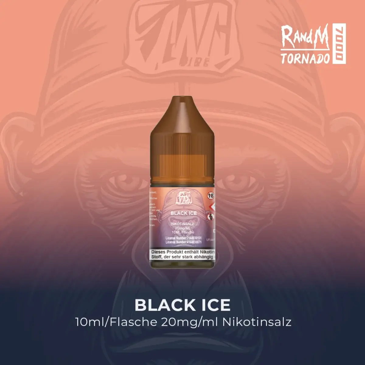 RandM Tornado Liquid 10ml Black Ice 20mg