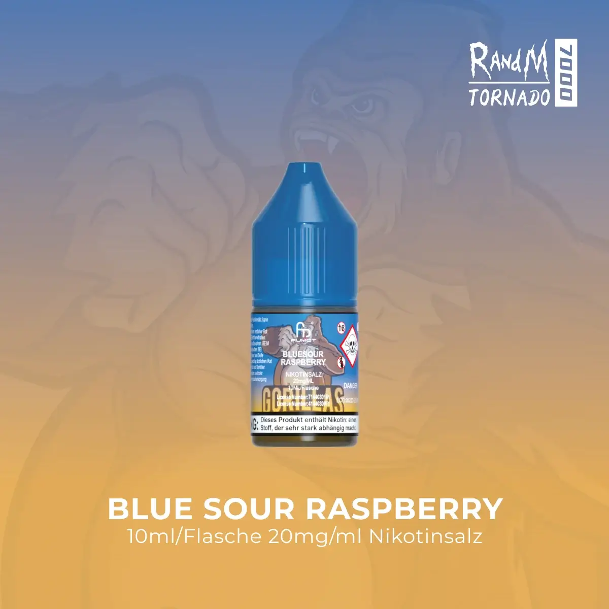 RandM Tornado Liquid 10ml Blue Sour Raspberry 20mg